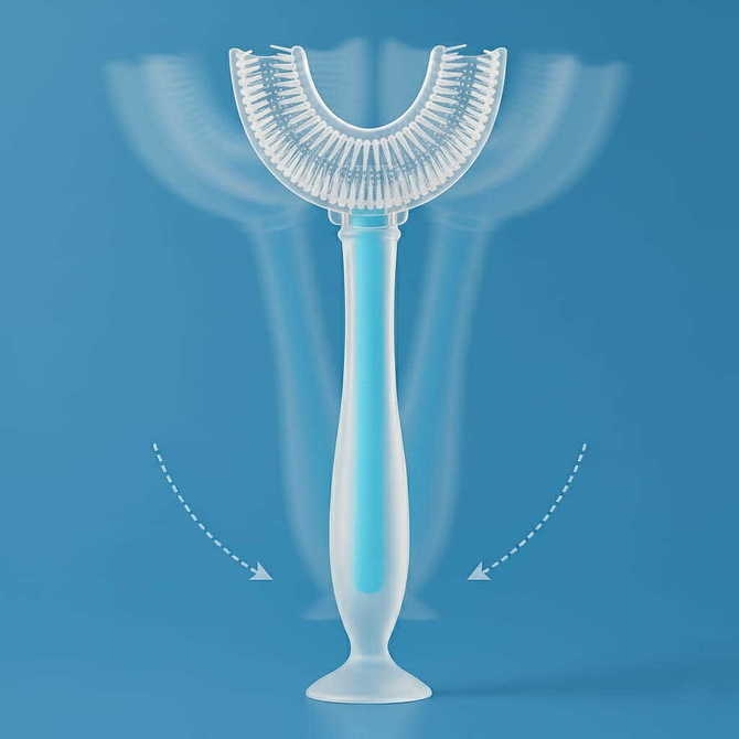 2452 ŁYŻECZKA SILIKONOWA NIEBIESKA BL245