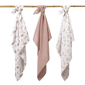 397/15 PIELUSZKI BAMBUSOWE 3SZT BRĄZOWE