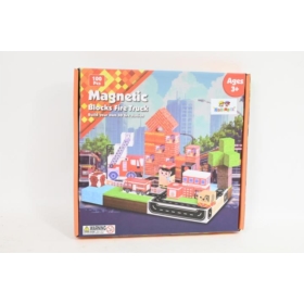 Klocki magnetyczne fire truck