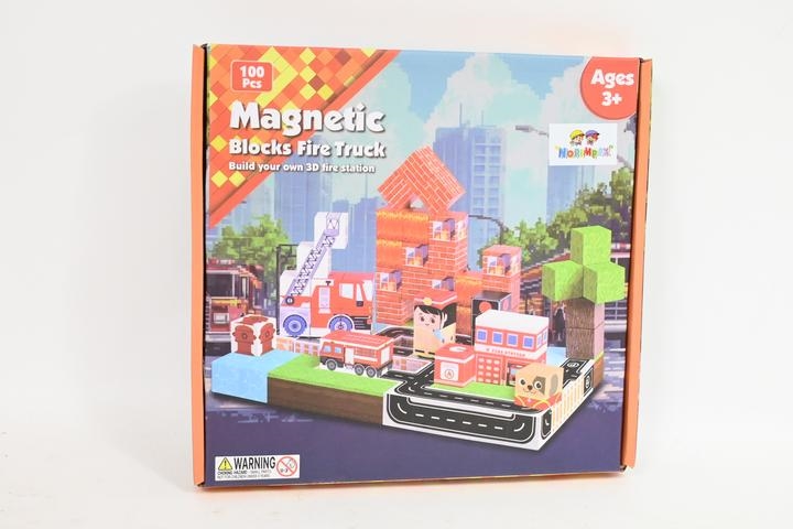 Klocki magnetyczne fire truck