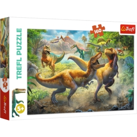 PUZZLE 160 DINOZAURY WALCZĄCE