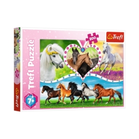 Puzzle 200 el. Piękne Konie Trefl 13248