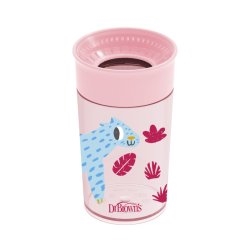 DR BROWNS KUBEK 360 300 ML RÓŻ