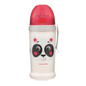 BIDON NIEKAPEK Z SILIK. USTNIKIEM I RURKĄ