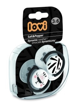 LOVI SMOCZEK SILIKONOWY 3-6M SALT&PEPPER 22/878