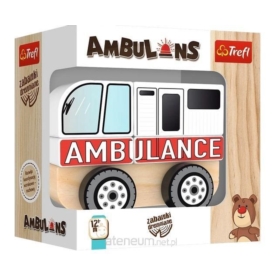 ZABAWKA DREWNIANA AMBULANS