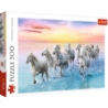PUZZLE 500 BIAŁE KONIE W GALOPIE