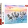 PUZZLE 500 BIAŁE KONIE W GALOPIE