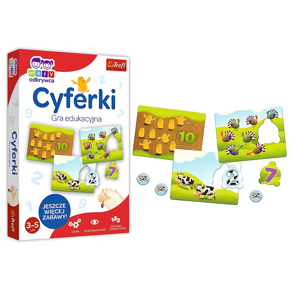 Gra edukacyjna Cyferki z Serii Mały Odkrywca Trefl