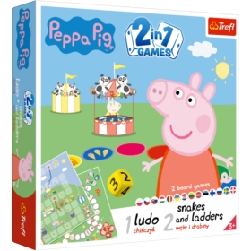 Gra 2w1 Chińczyk Węże i drabiny Świnka Peppa 2067
