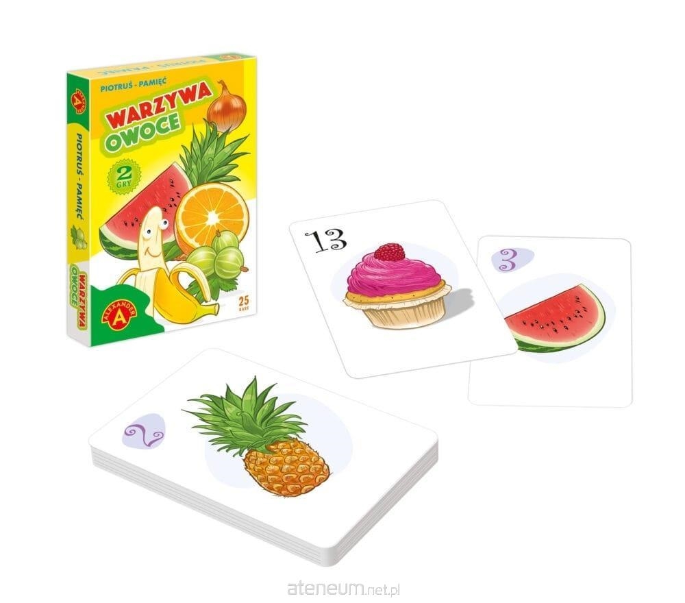 KARTY PIOTRUŚ + PAMIĘĆ WARZYWA OWOCE