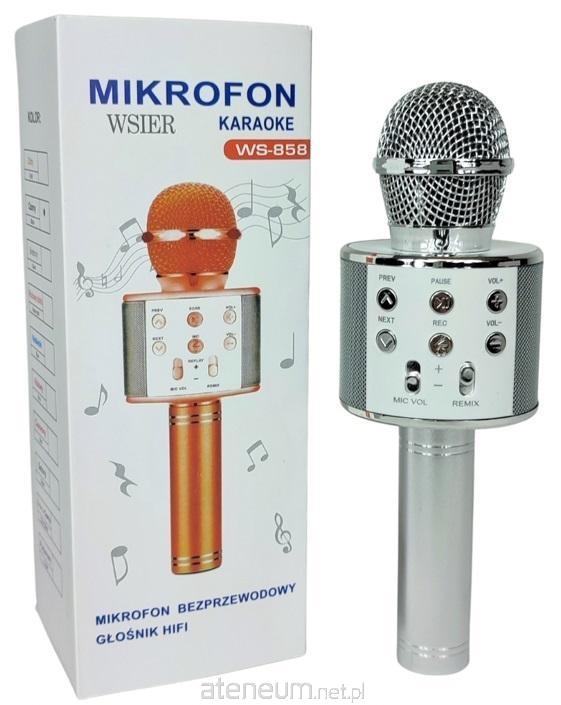 MIKROFON BEZPRZEWODOWY SREBRNY
