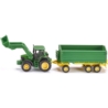 SIKU 1843 TRAKTOR JOHN DEERE Z PRZYCZEPĄ