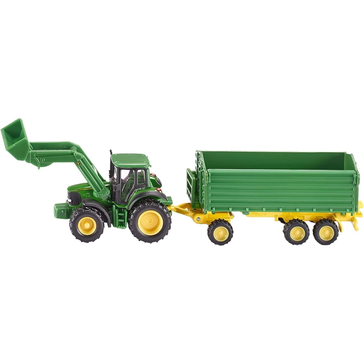 SIKU 1843 TRAKTOR JOHN DEERE Z PRZYCZEPĄ