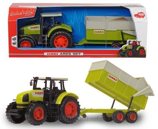 Dickie traktor CLASS Ares+przyczepą 373-9000