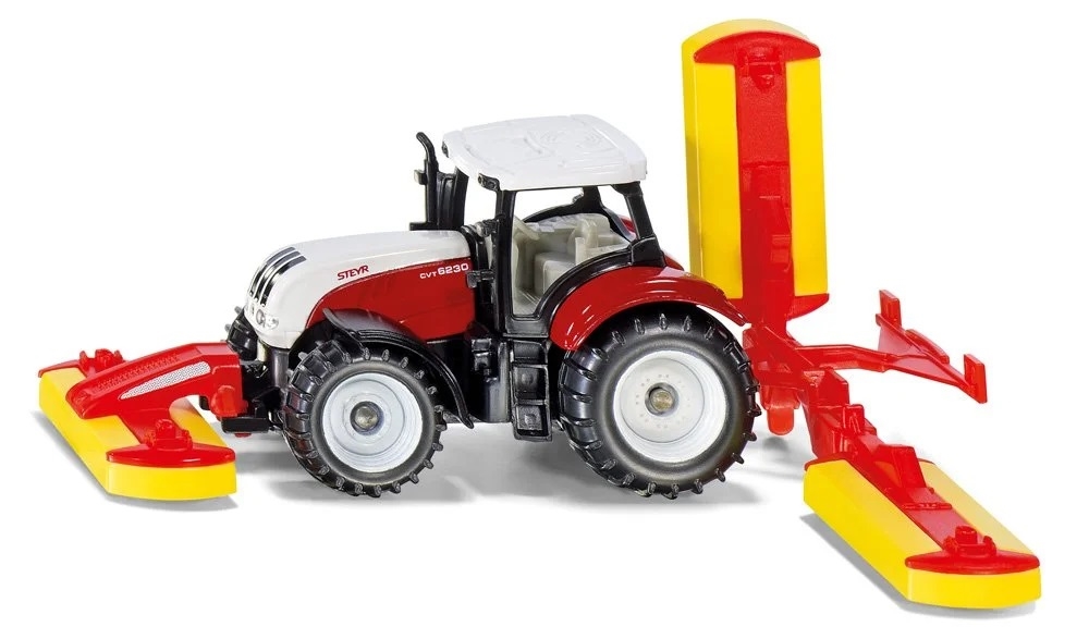 SIKU 1672 TRAKTOR STERY Z KOSIARKĄ