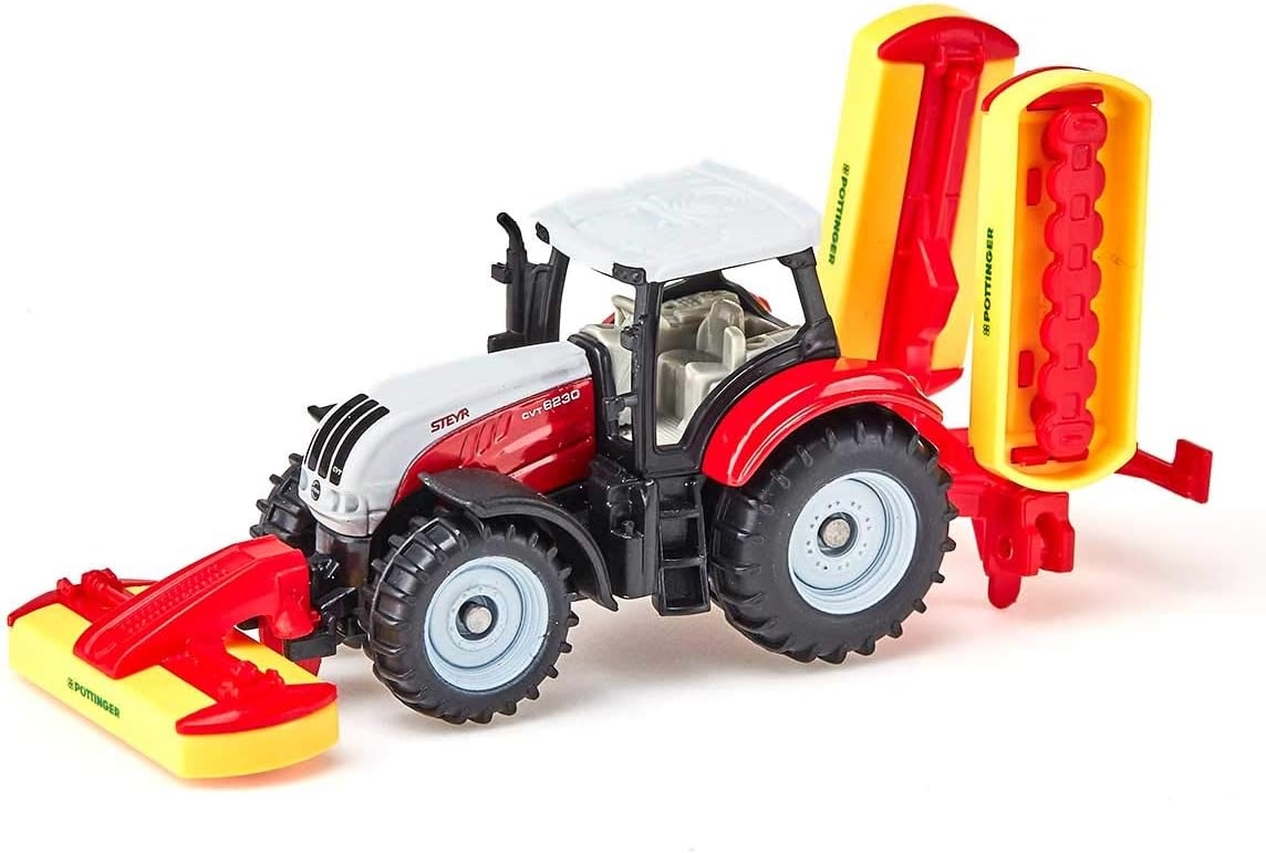SIKU 1672 TRAKTOR STERY Z KOSIARKĄ