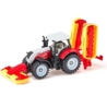 SIKU 1672 TRAKTOR STERY Z KOSIARKĄ
