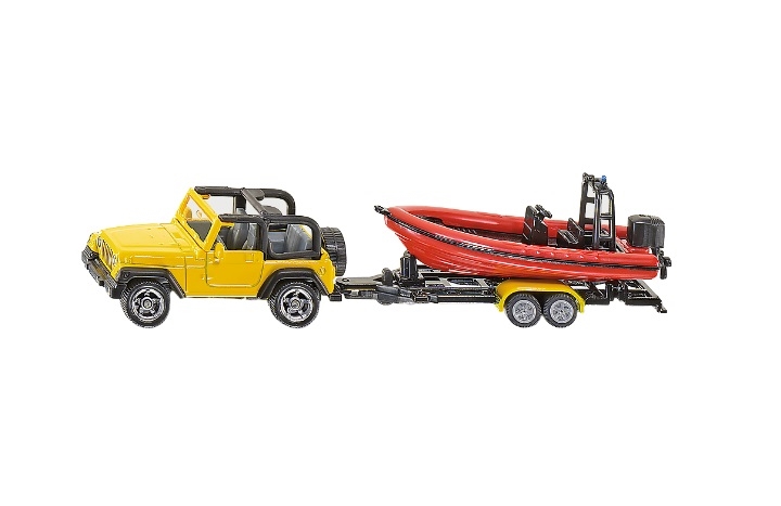 SIKU 1658 JEEP Z ŁODZIĄ