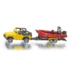 SIKU 1658 JEEP Z ŁODZIĄ