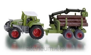 1645 SIKU TRAKTOR Z LEŚNNĄ PRZYCZEPĄ