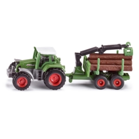 1645 SIKU TRAKTOR Z LEŚNNĄ PRZYCZEPĄ