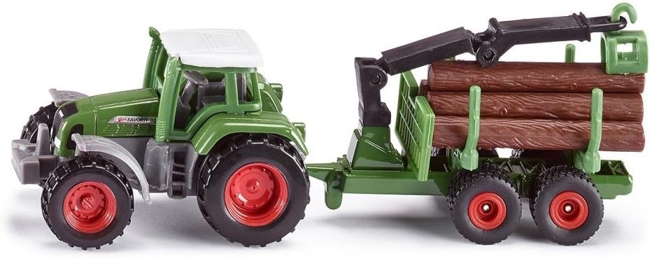 1645 SIKU TRAKTOR Z LEŚNNĄ PRZYCZEPĄ