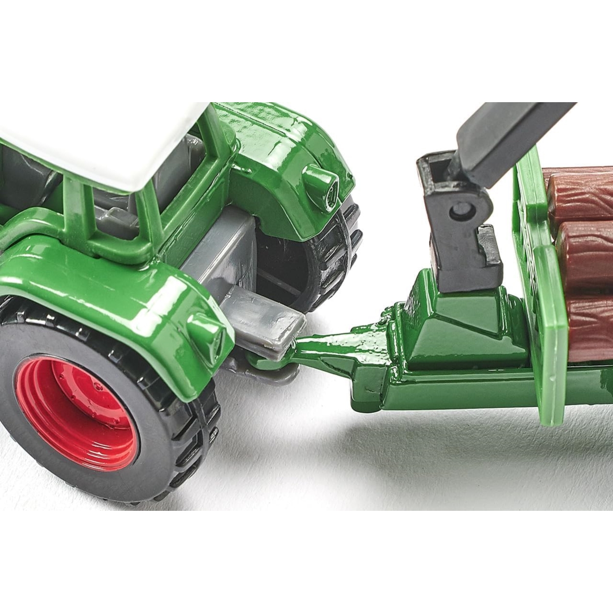 1645 SIKU TRAKTOR Z LEŚNNĄ PRZYCZEPĄ