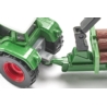 1645 SIKU TRAKTOR Z LEŚNNĄ PRZYCZEPĄ