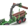 1645 SIKU TRAKTOR Z LEŚNNĄ PRZYCZEPĄ