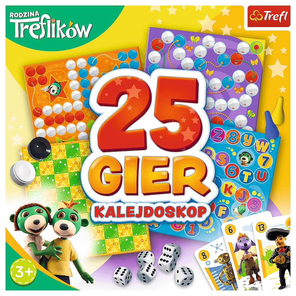 GRA KALEJDOSKOP 25 GIER RODZINA TREFLIKÓW