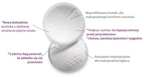 AVENT BIBUŁKI LAKTACYJNE 60SZT