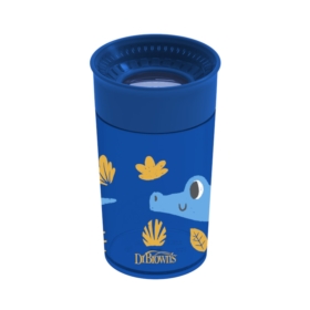 DR BROWNS KUBEK 360 300 ML NIEBIESKI