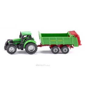 SIKU 1673 TRAKTOR Z PRZYCZEPĄ