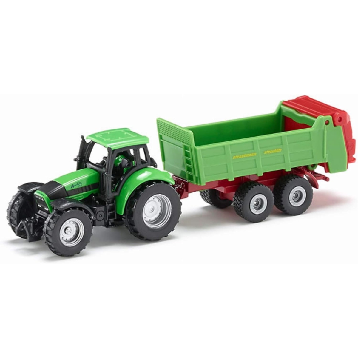 SIKU 1673 TRAKTOR Z PRZYCZEPĄ