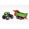 SIKU 1673 TRAKTOR Z PRZYCZEPĄ