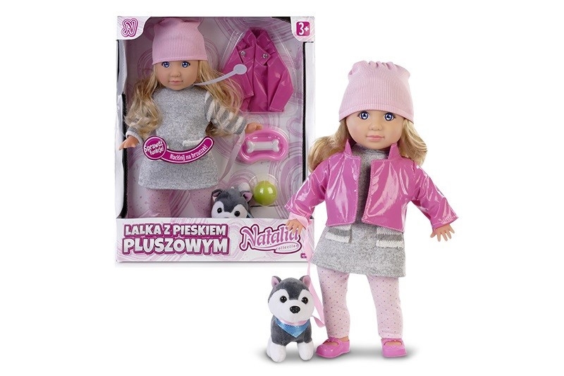 LALKA NATALIA NA SPACERZE Z PIESKIEM