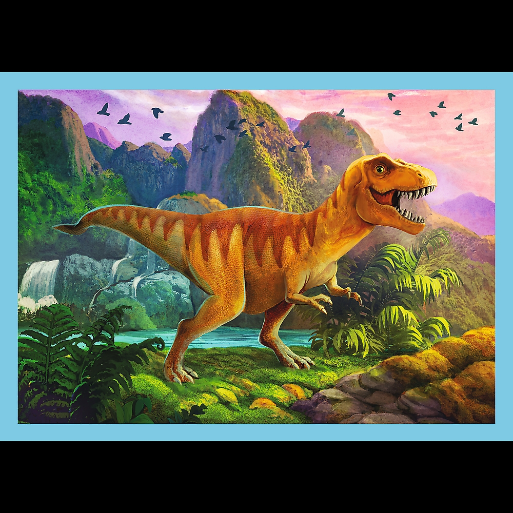 Puzzle - 4w1 (12, 15, 20, 24) - Wyjątkowe dinozaur