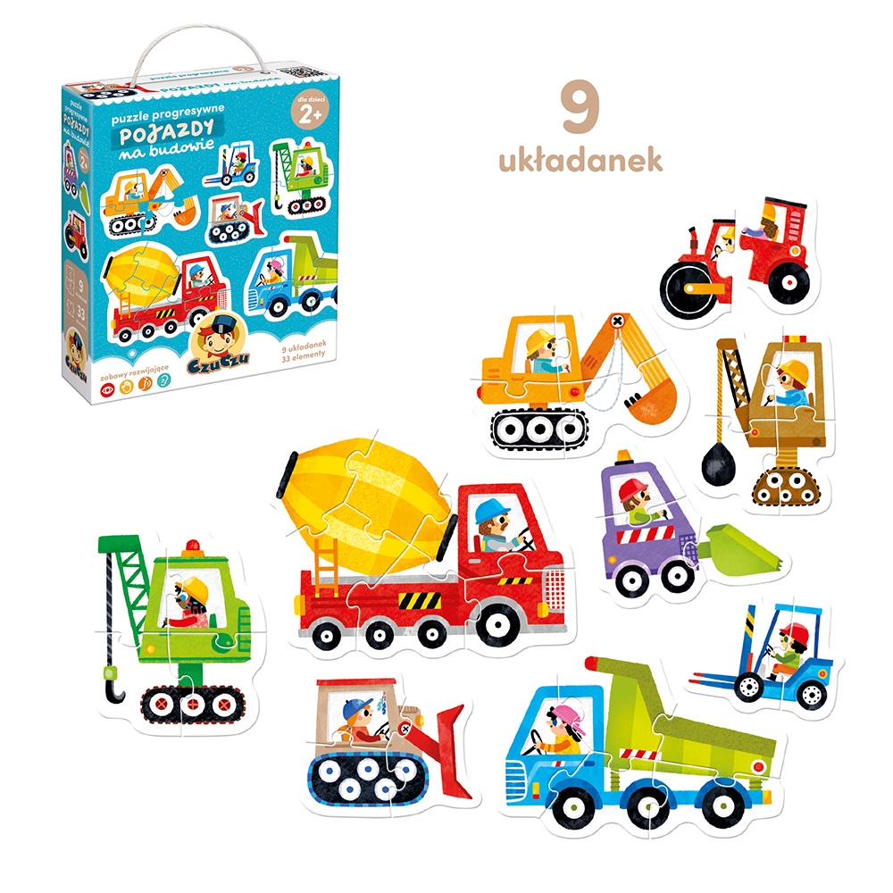 CZUCZU PUZZLE PROGRESYWNE POJAZDY NA BUDOWIE