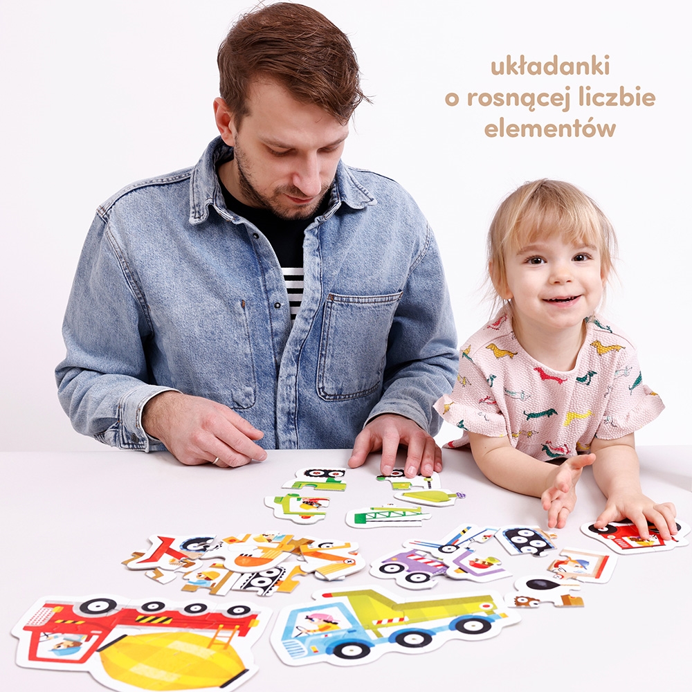 CZUCZU PUZZLE PROGRESYWNE POJAZDY NA BUDOWIE