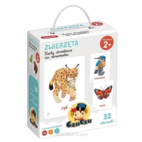 CZUCZU KARTY OBRAZKOWE NA SZNURKU ZWIERZETA