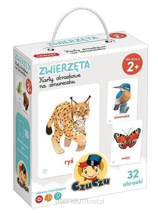 CZUCZU KARTY OBRAZKOWE NA SZNURKU ZWIERZETA