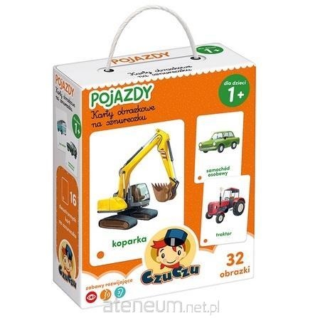 CZUCZU KARTY OBRAZKOWE NA SZNURKU POJAZDY