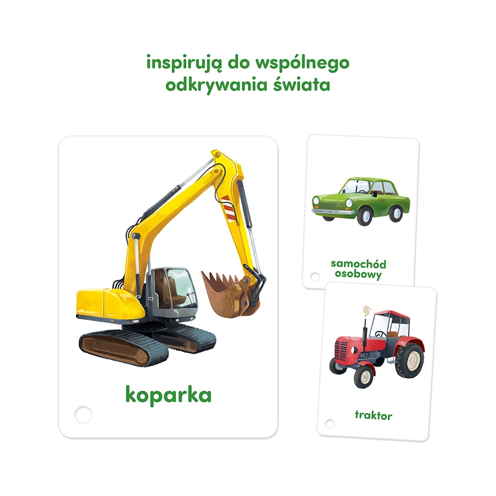 CZUCZU KARTY OBRAZKOWE NA SZNURKU POJAZDY