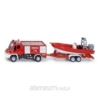 SIKU 1636 STRAŻ POŻARNA UNIMOG Z ŁODZIĄ