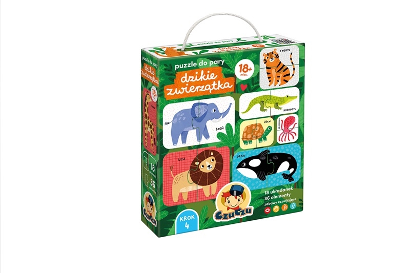 CZUCZU PUZZLE DZIKIE ZWIERZĘTA 18M+