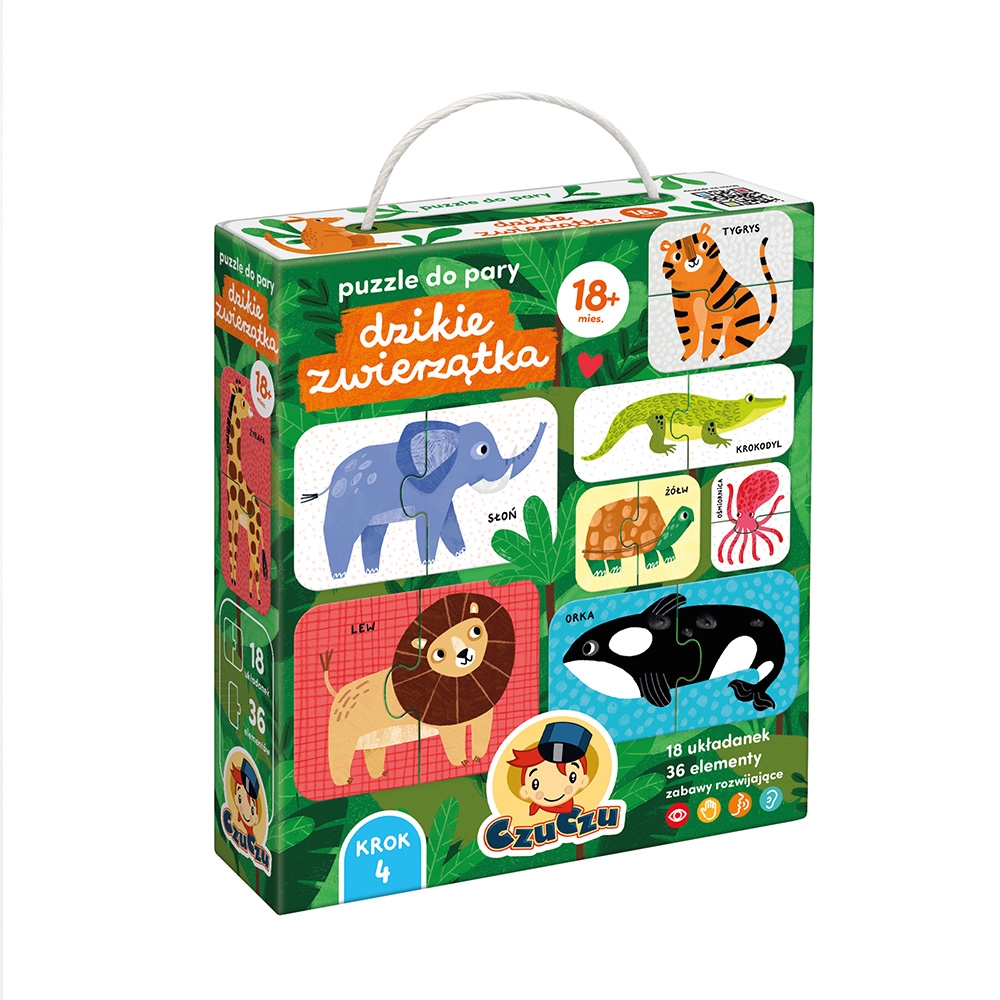 CZUCZU PUZZLE DZIKIE ZWIERZĘTA 18M+