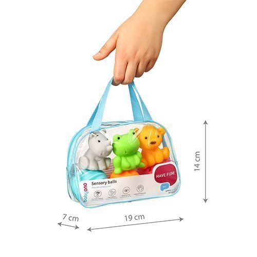 BABYONO PIŁECZKI SENSORYCZNE 6 SZTUK