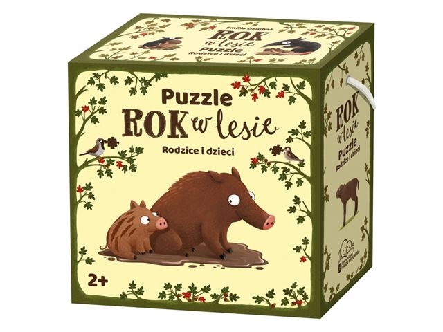 ROK W LESIE PUZZLE RODZICE I DZIECI