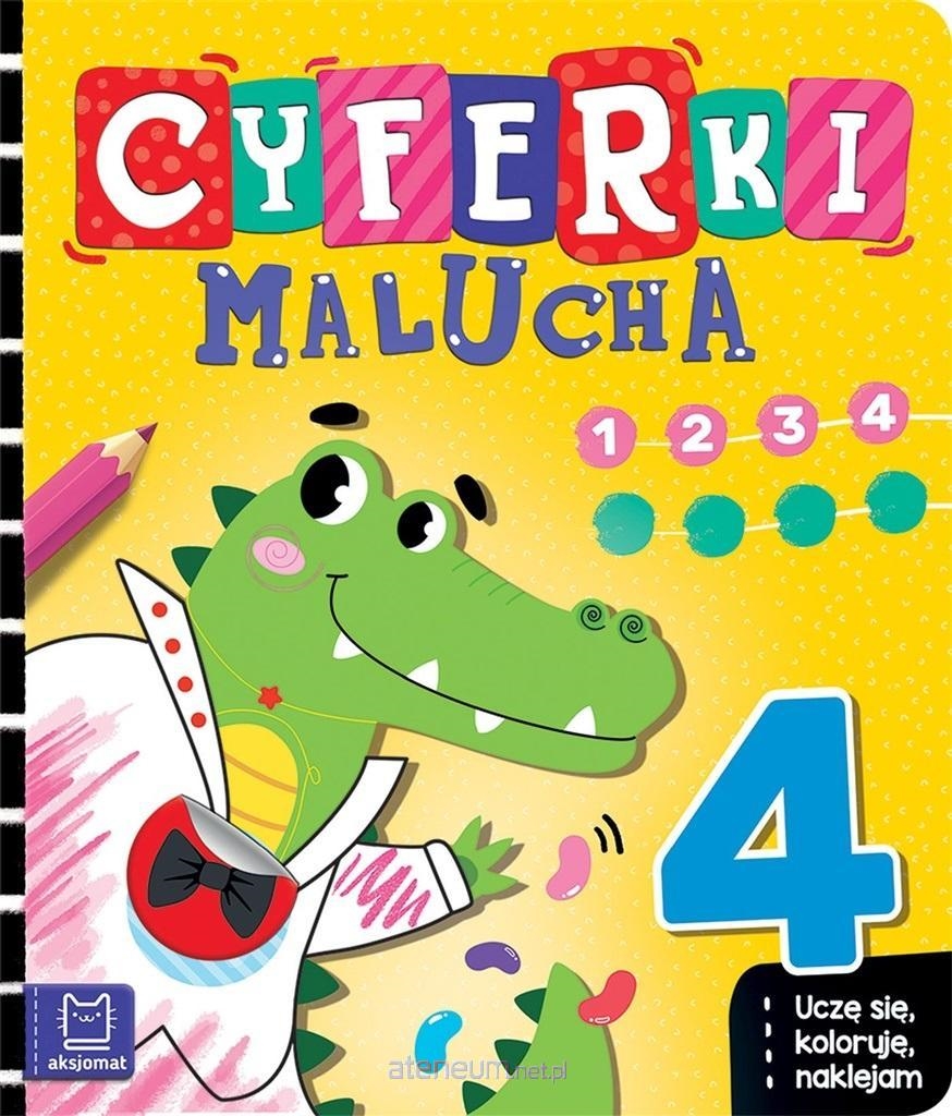 CYFERKI MALUCHA , UCZE KOLORUJE NAKLEJAM